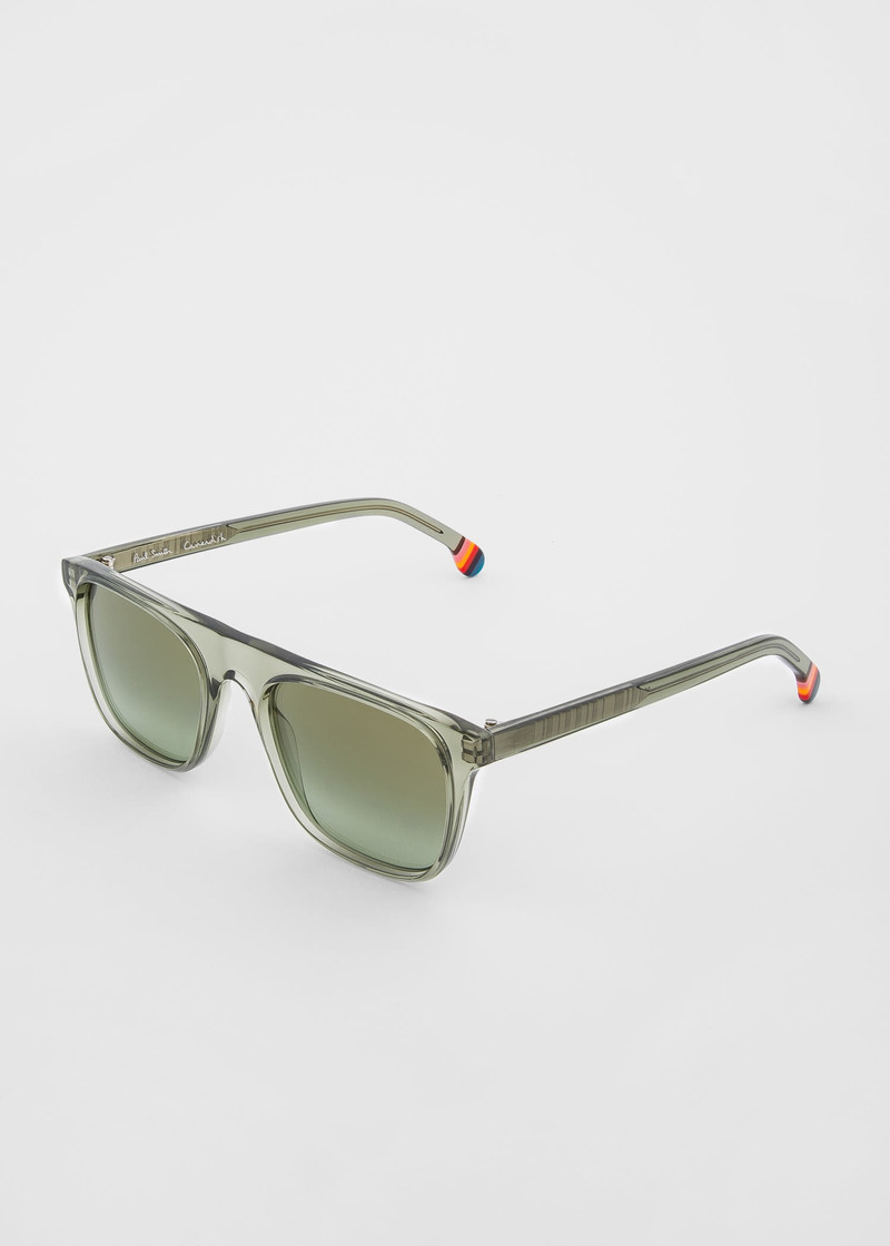 Paul Smith Khaki Crystal 'Cavendish' Sunglasses outlook