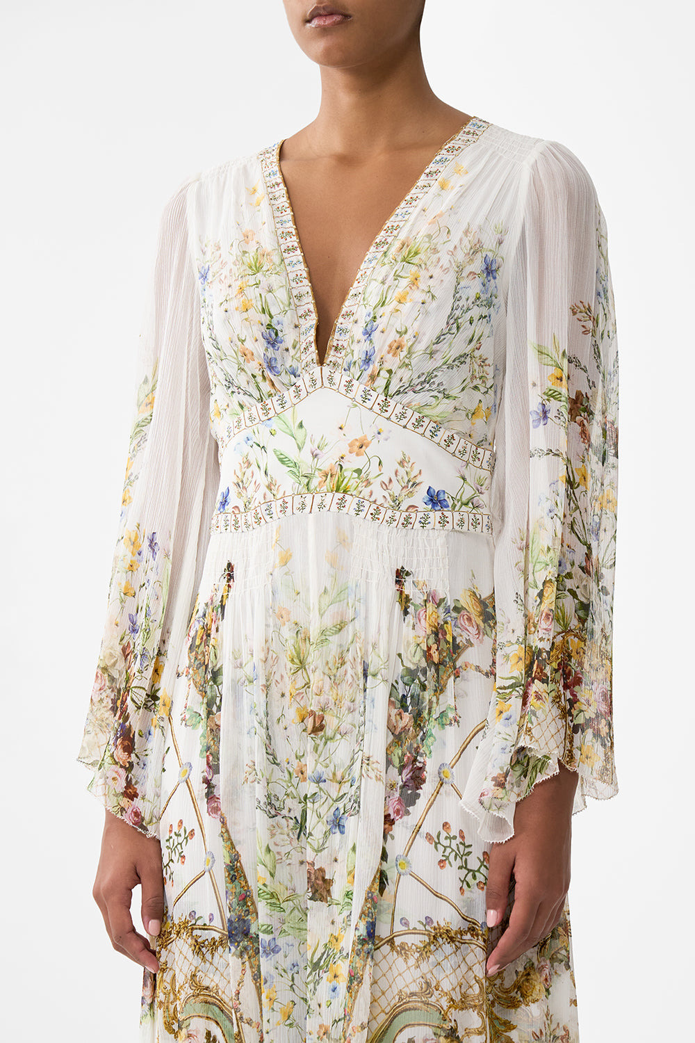 FLARED SLEEVE DRESS - 5