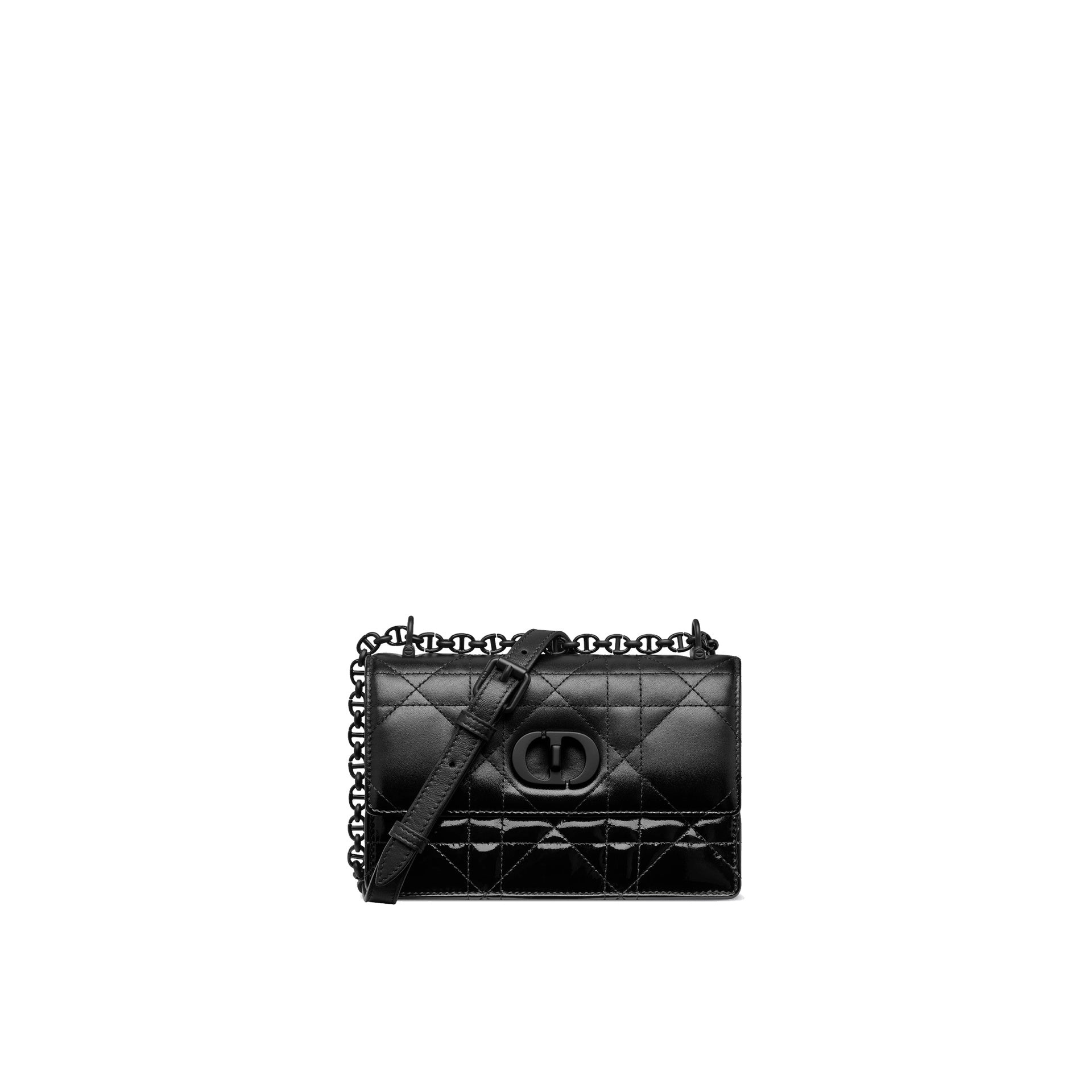 Miss Caro Mini Bag Black Gradient Patent and Matte Cannage Labskin - 2