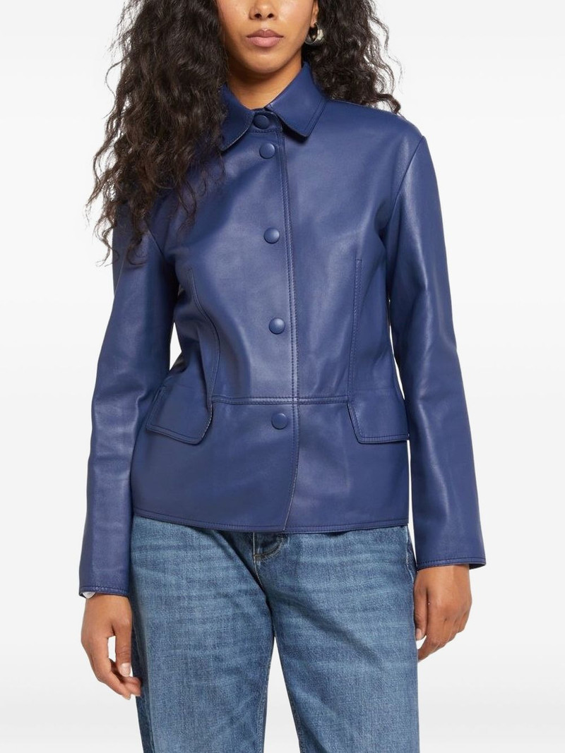 FERRAGAMO leather jacket outlook