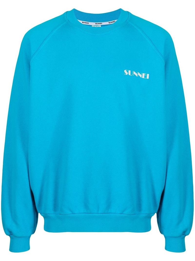 logo-print crew-neck sweatshirt 1