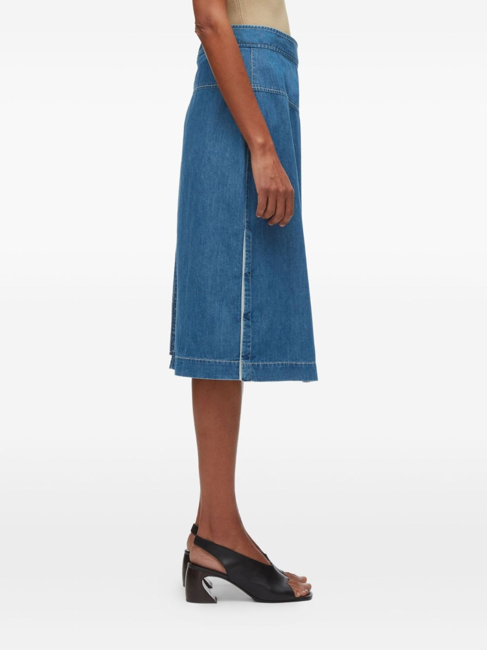 belted wrap midi skirt - 3