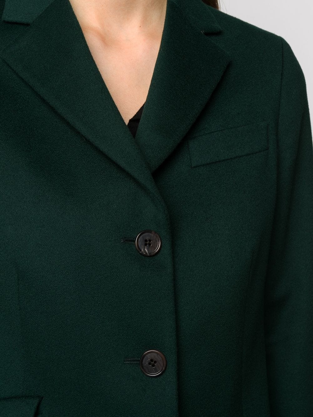 multi pocket single-breasted coat - 5