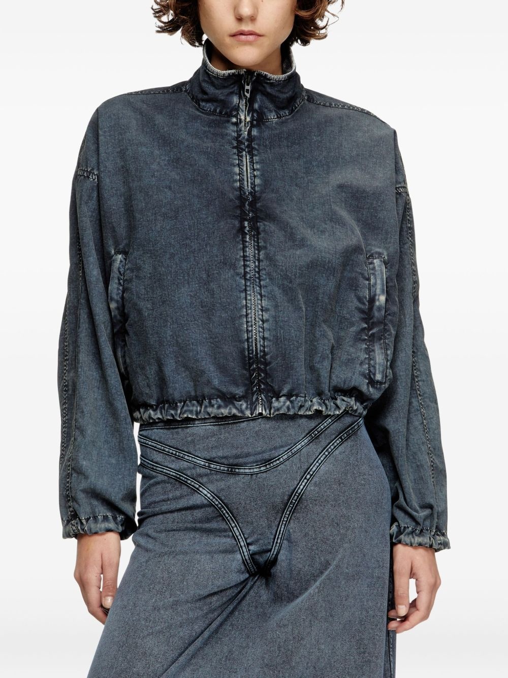 G-Leam-R1 cropped denim jacket - 3
