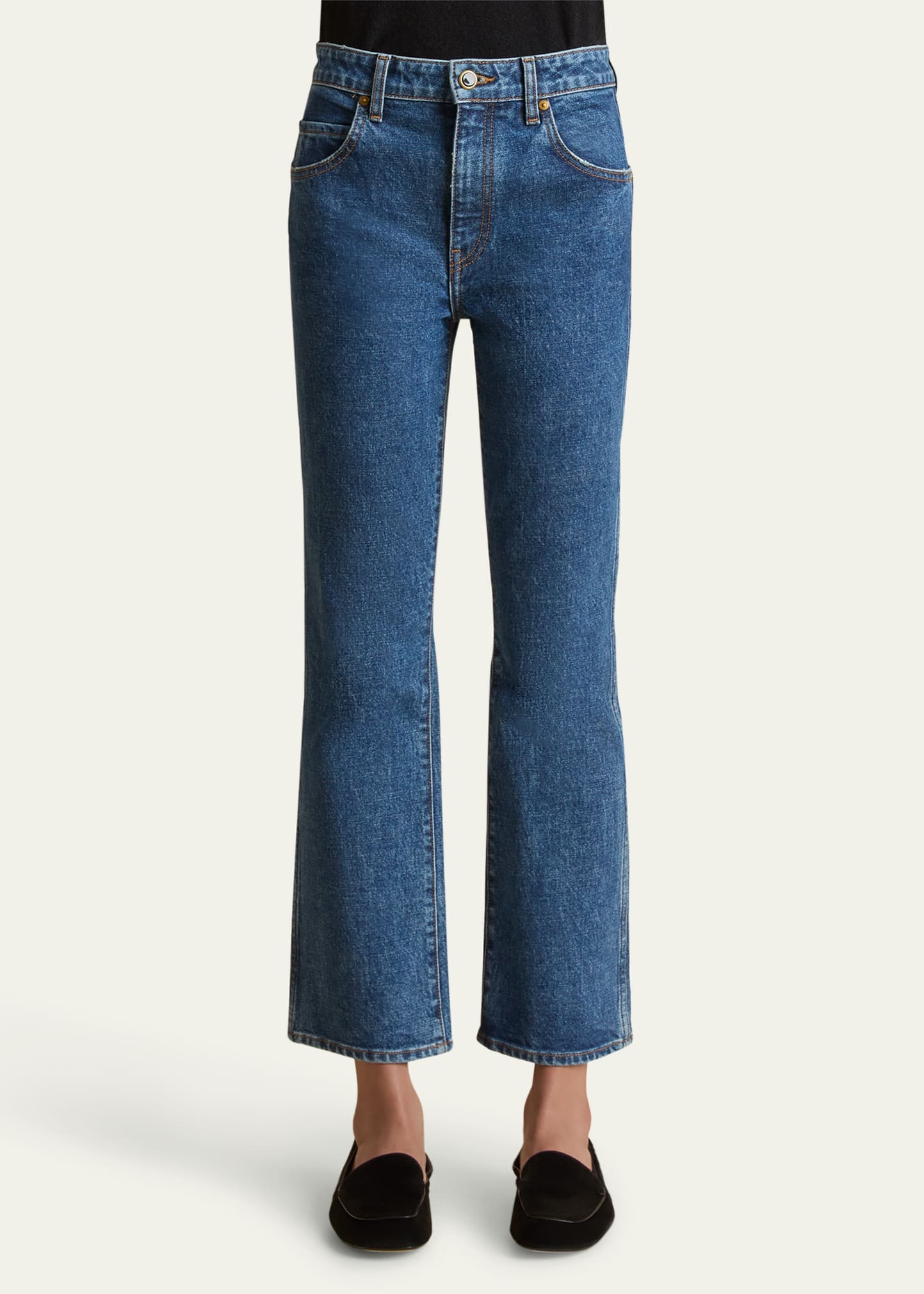 The Vivian Cropped Boot-Cut Jeans - 4