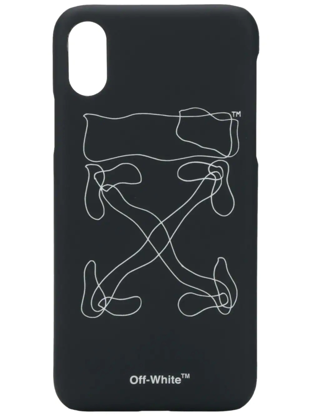 contrast logo print iPhone X case - 1