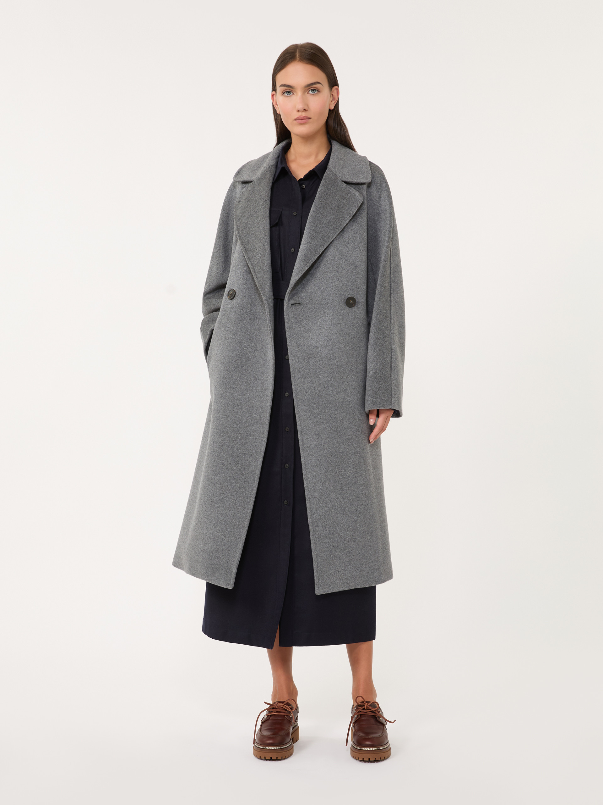 RESINA Double-breasted wool midi coat - 2