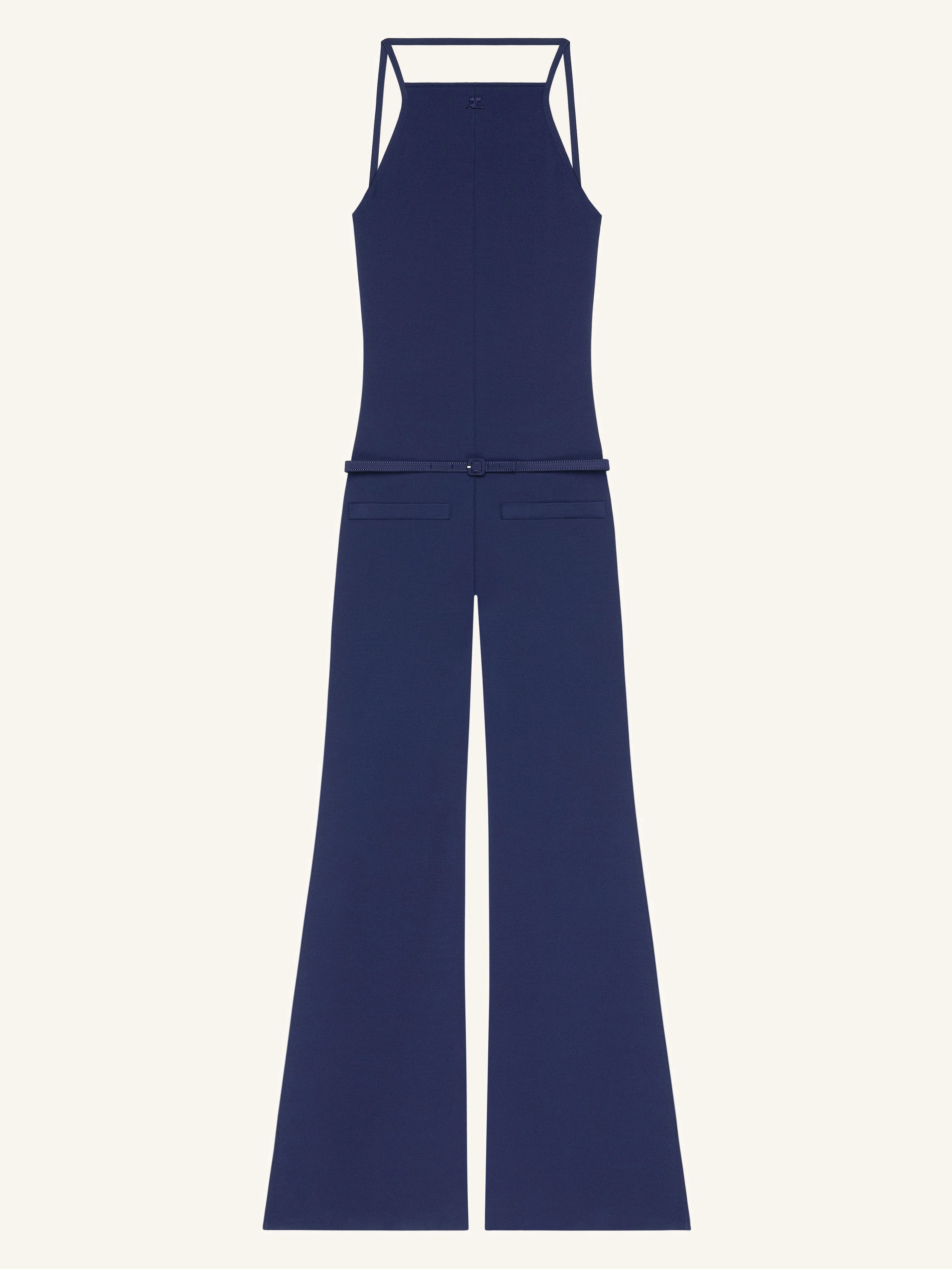 BACKLESS KNIT OVERALL - 1