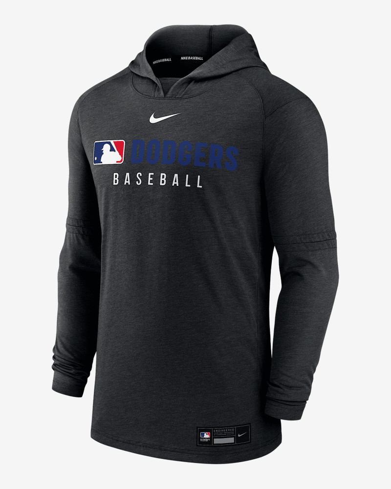 Los Angeles Dodgers Authentic Collection Men's Nike Dri-FIT MLB Pullover Hoodie 1