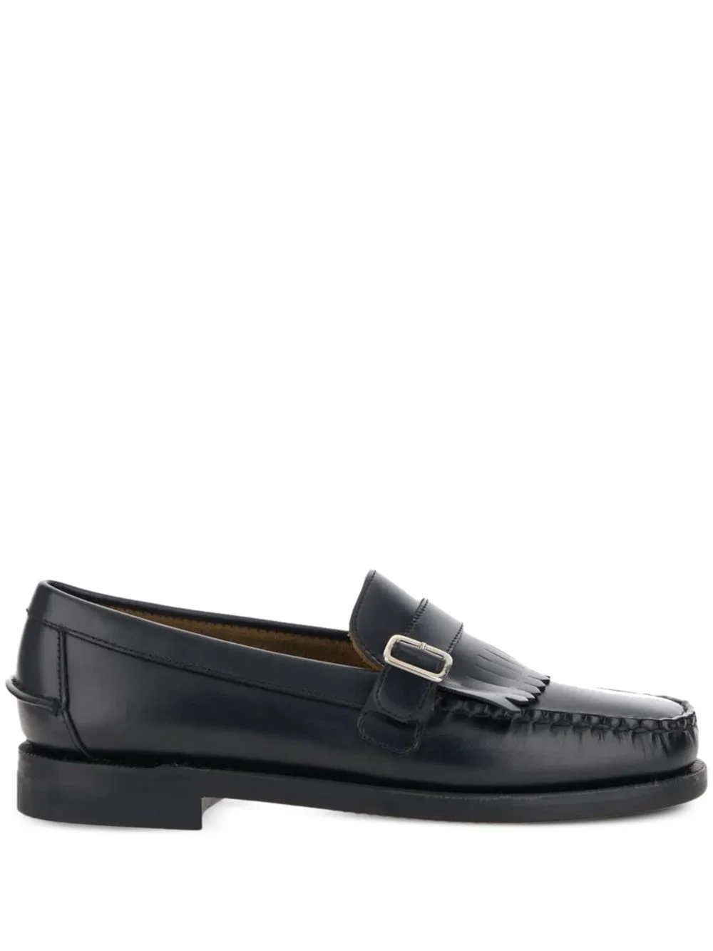 fringed buckled loafers - 1