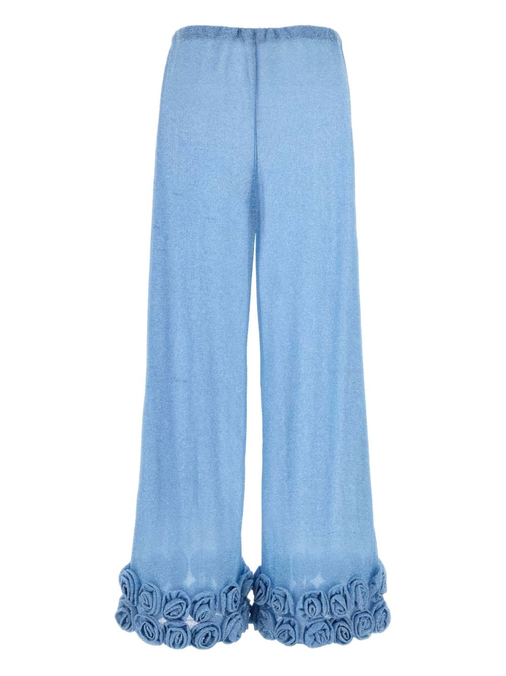 embellished-hemline trousers - 1