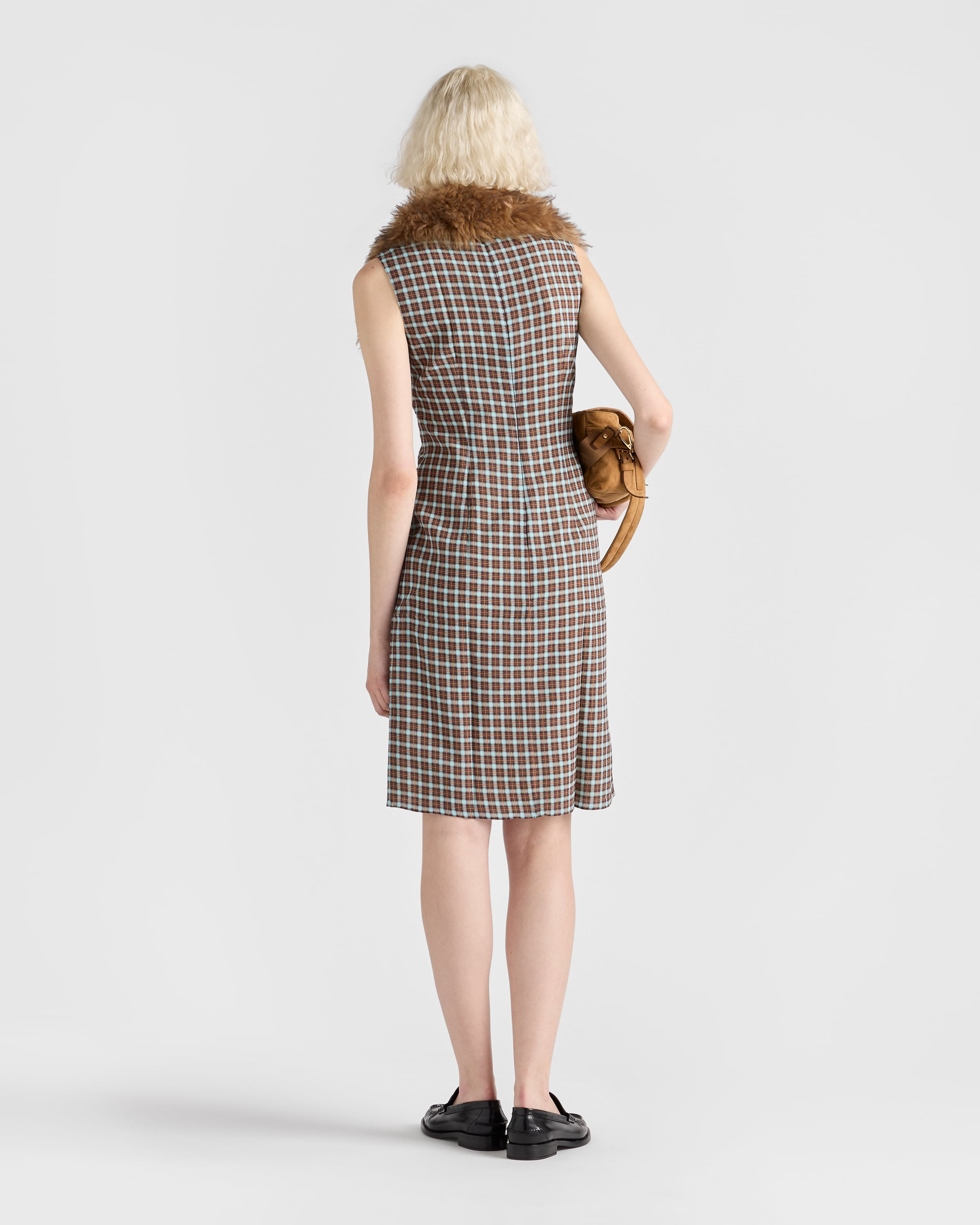 Checked georgette dress - 5