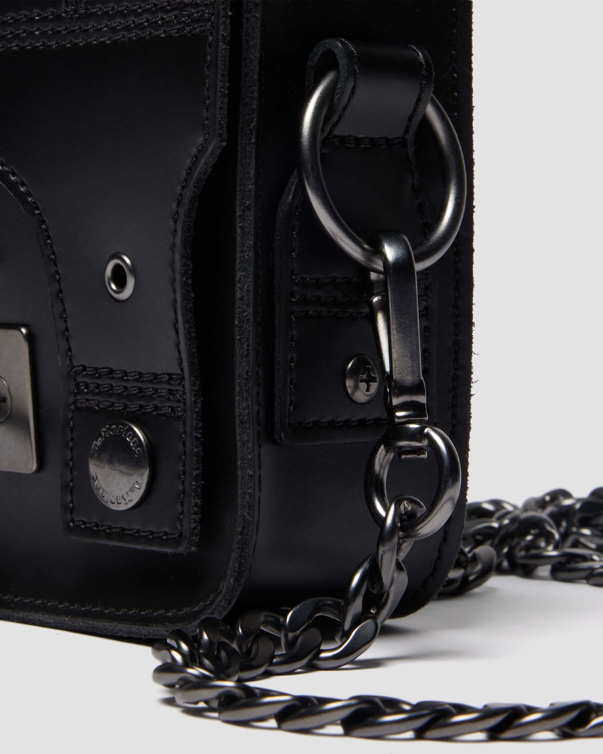 7 INCH SATCHEL HARNESS LEATHER SATCHEL - 9