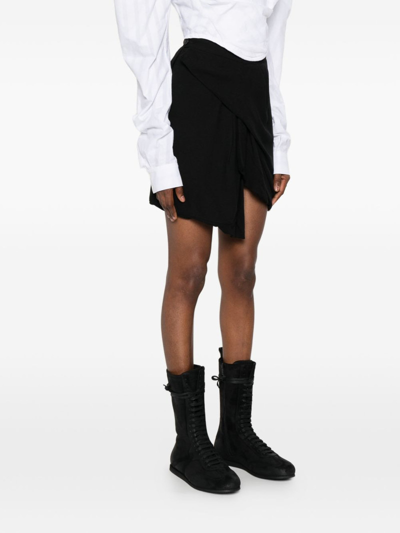 Zora draped mini skirt 3