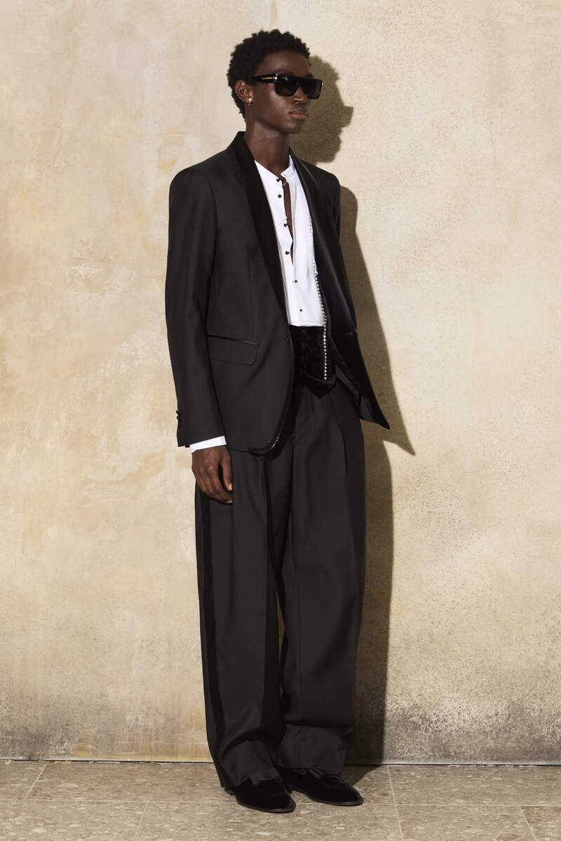 TWO PLEATS TUXEDO PANT 6
