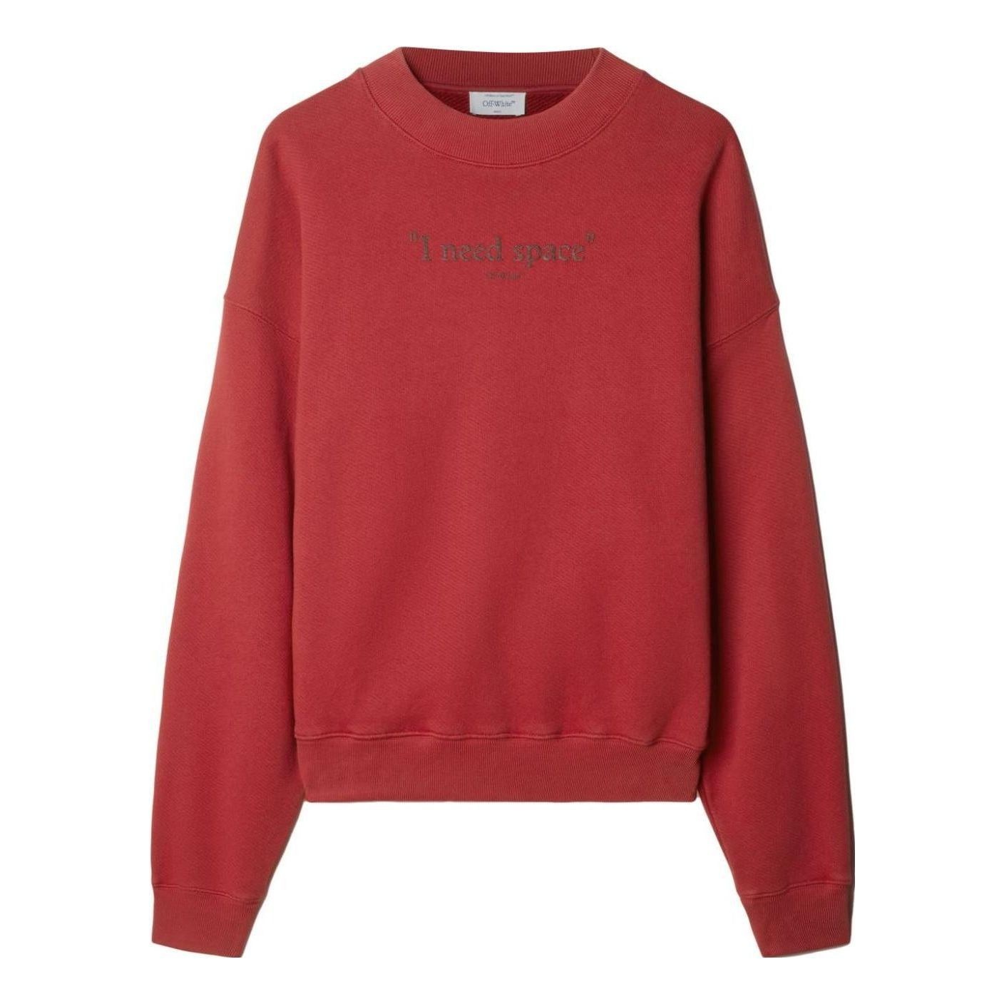 Off-White Give Me Space Sweatshirt 'Red' OMBA054F23FLE0022928 - 1