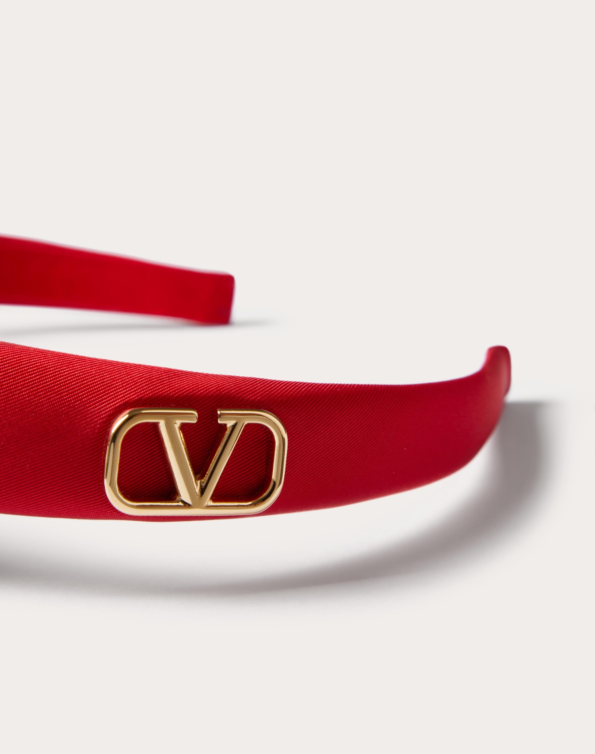 VLOGO SIGNATURE SILK HEADBAND WITH METAL VLOGO SIGNATURE APPLIQUE' - 2