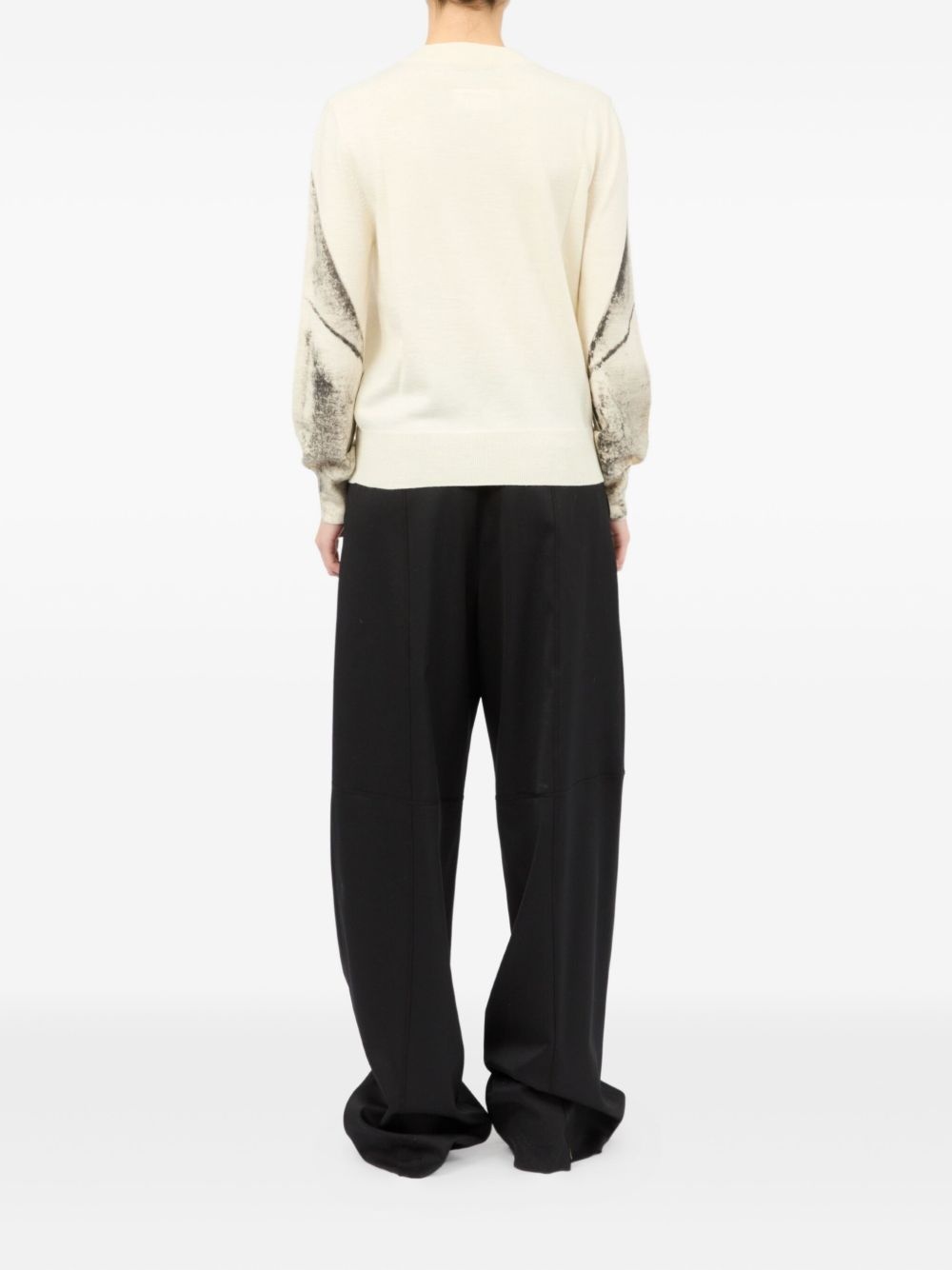 abstract-print sweater - 5