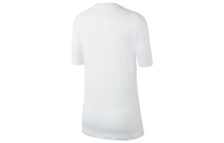 (WMNS) Nike Sportswear Alphabet logo Short Sleeve 'White' CK4381-100 - 2