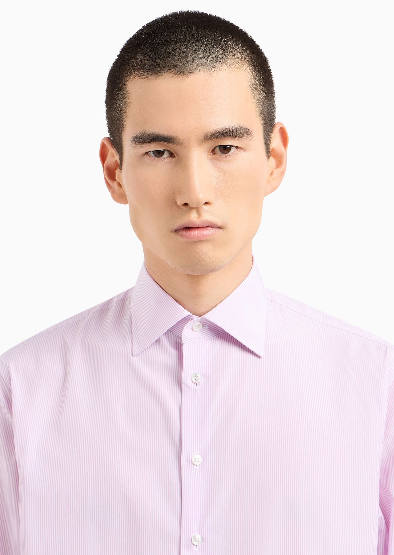 Regular-fit shirt in striped luxury cotton - 5