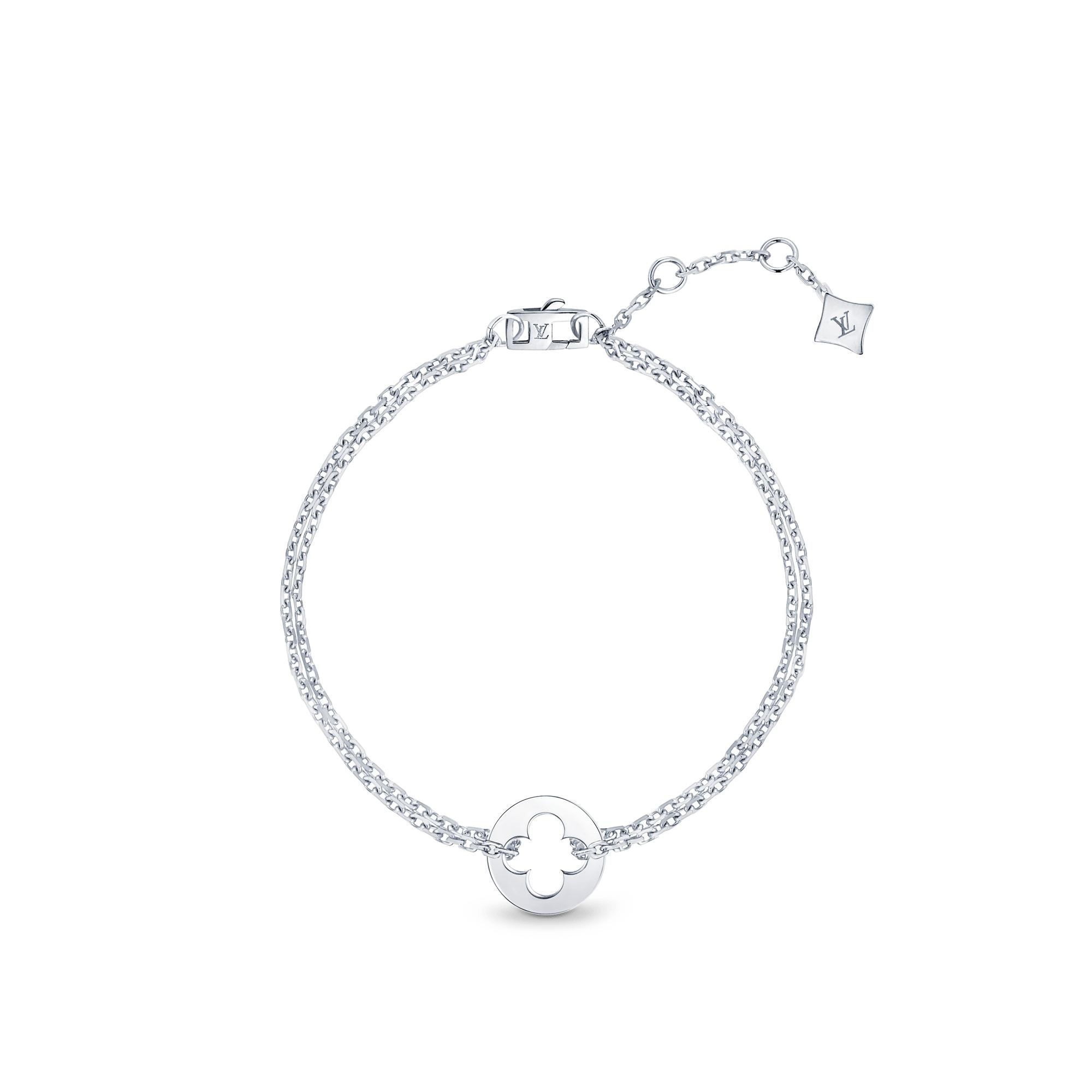 EMPREINTE CHAIN BRACELET, WHITE GOLD - 1