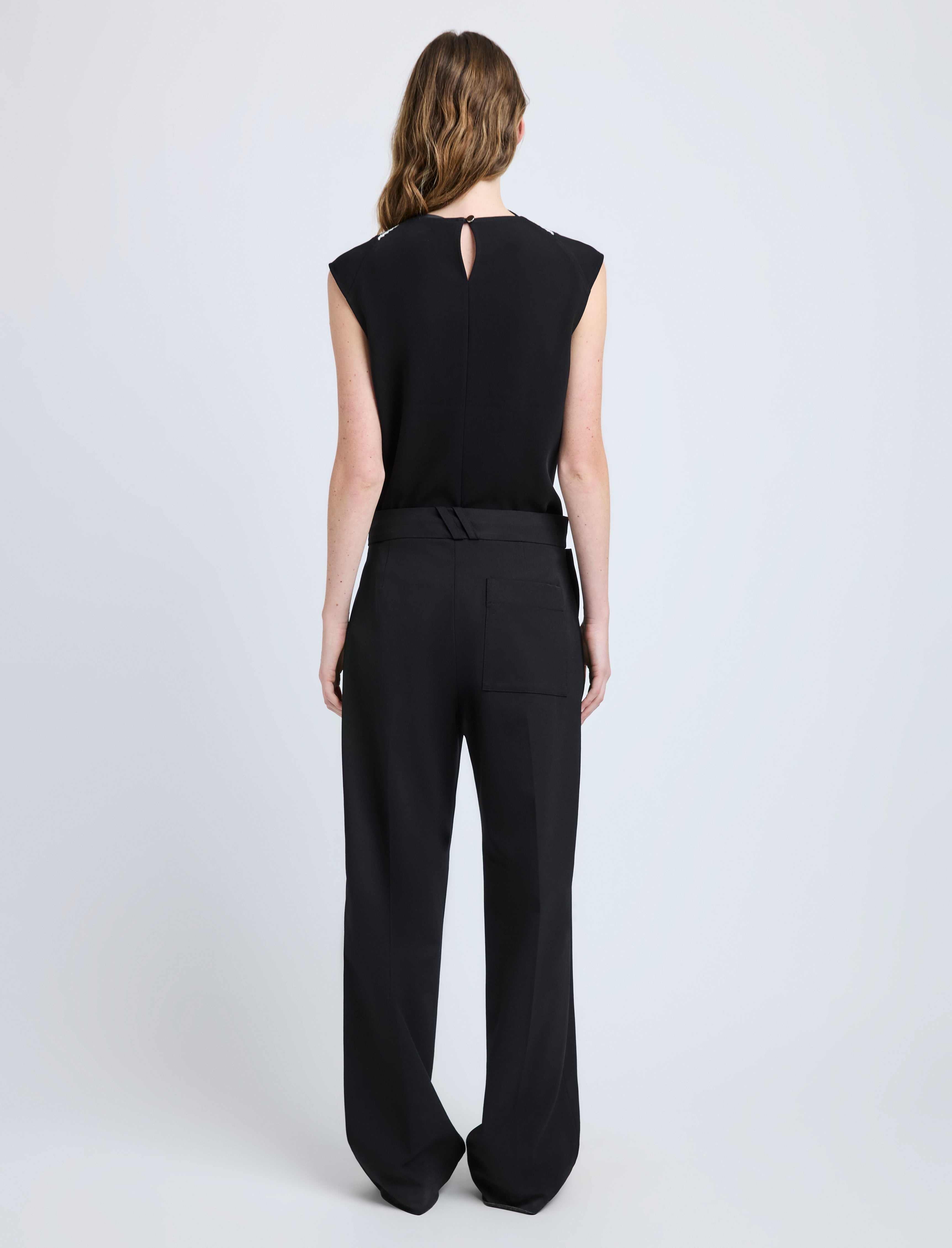 Prescott Top in Matte Viscose Crepe - 5