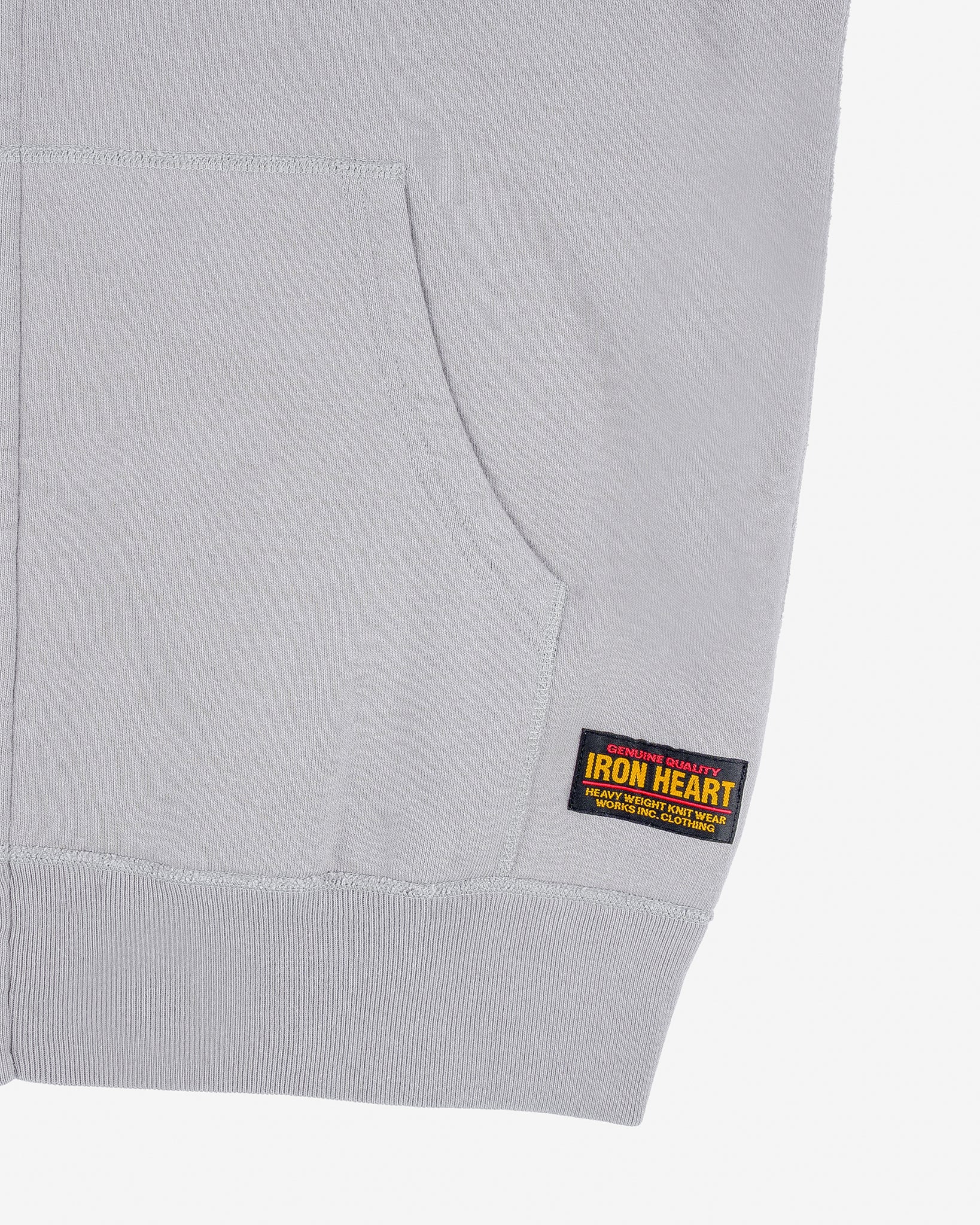 IHSW-11-GRY 14oz Ultra Heavyweight Loopwheel Cotton Zip Up Sweater - Grey - 10