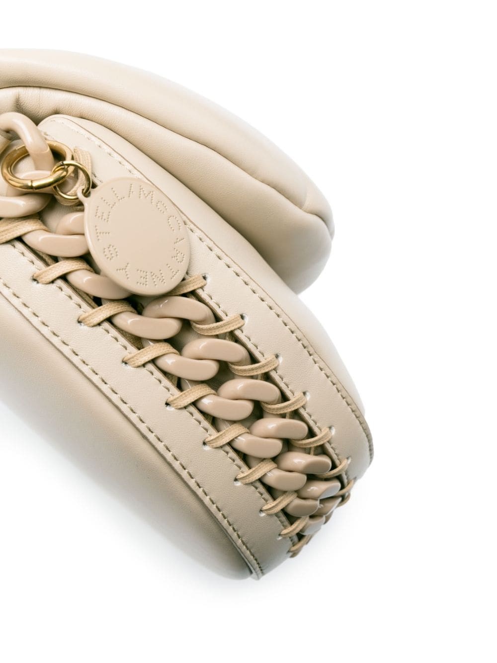 Frayme chain-link faux-leather shoulder bag - 5