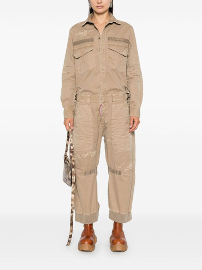 DSQUARED2 Overdyed Military jumpsuit outlook