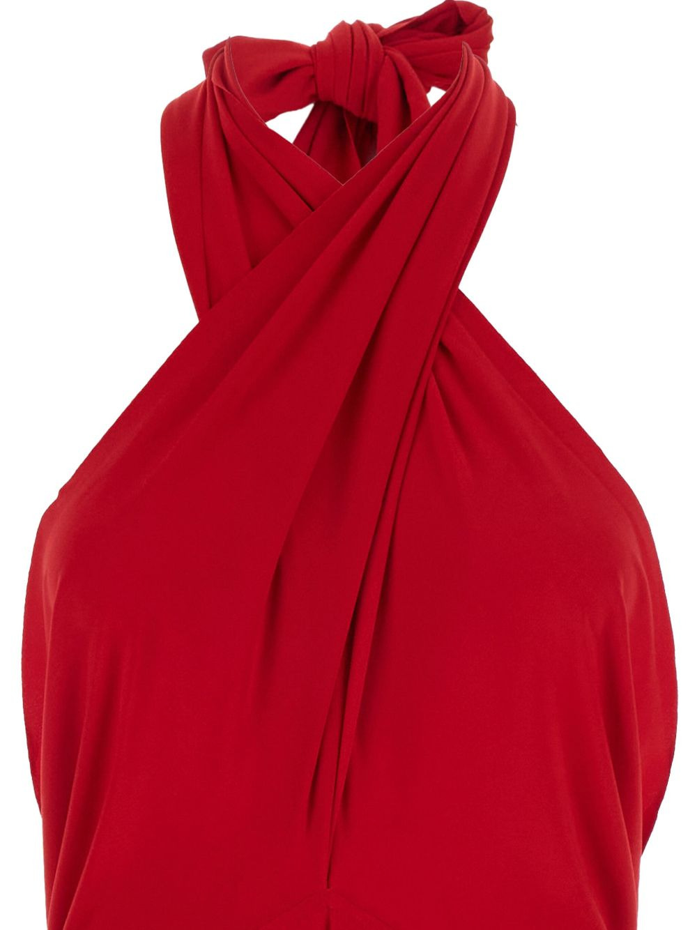 knotted halterneck dress - 3