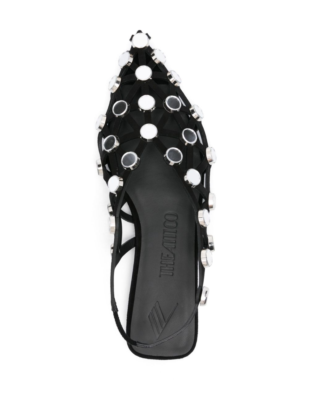 Grid slingback sandals - 4
