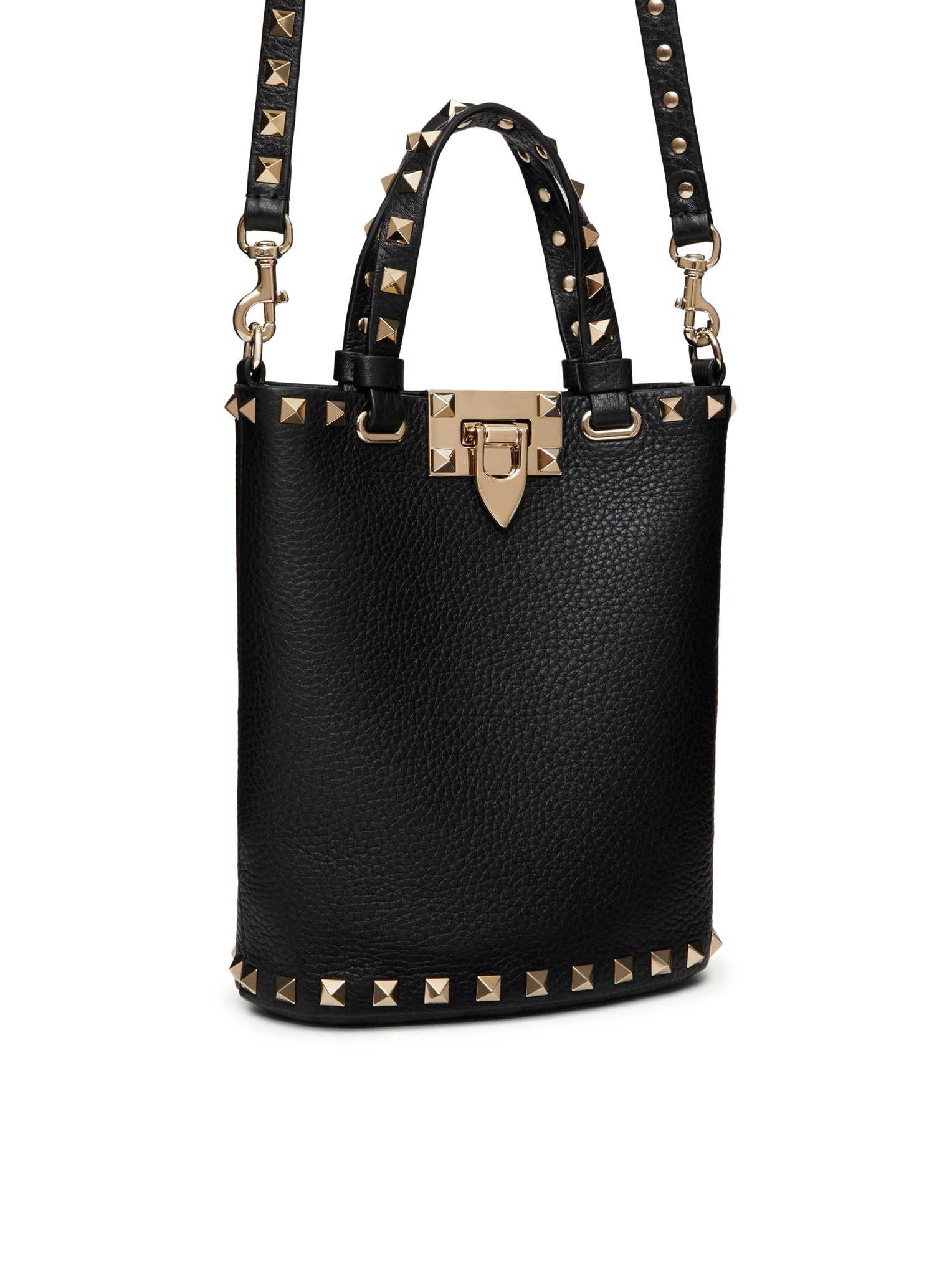 POUCH WITH ROCKSTUD SHOULDER STRAP IN GRAINED CALFSKIN - 7