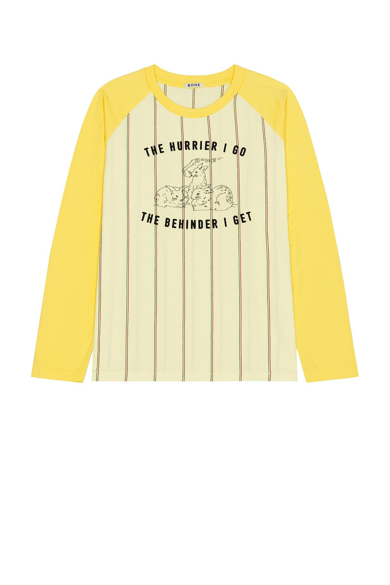 BODE Summertime Stripe Baseball Tee outlook