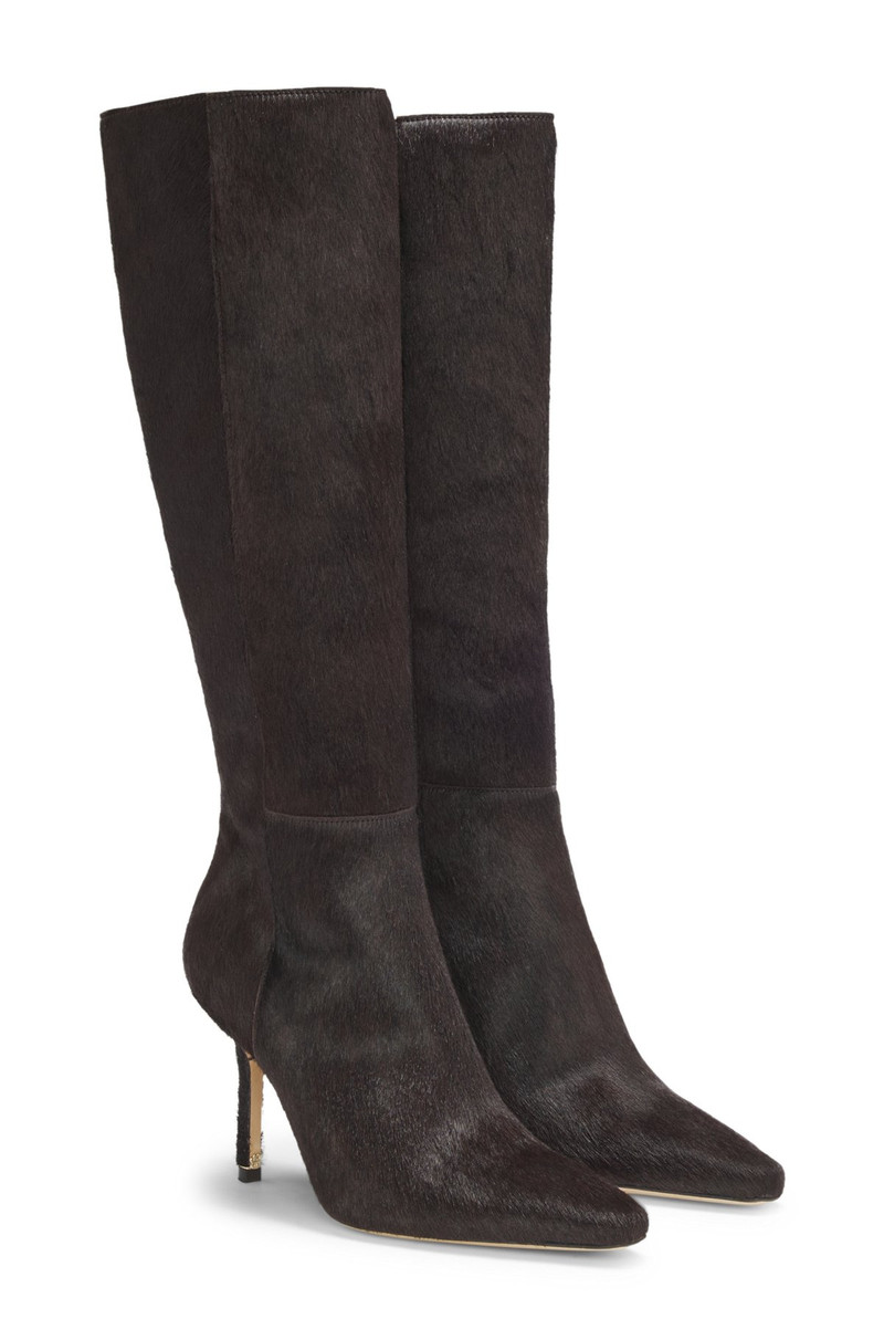 KNEE BOOTS IN PONY-HAIR LEATHER 2