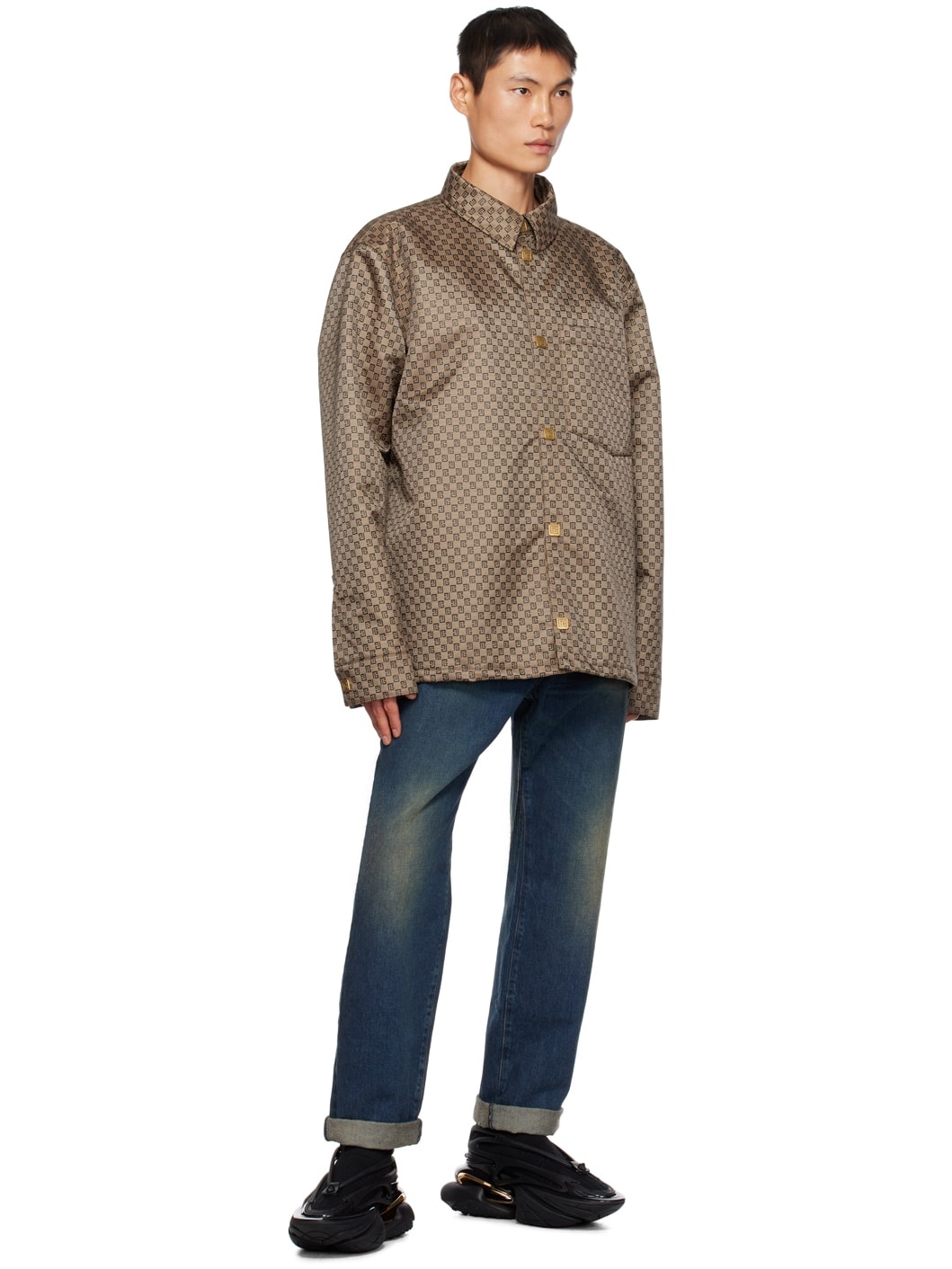 Brown Padded Jacket - 4