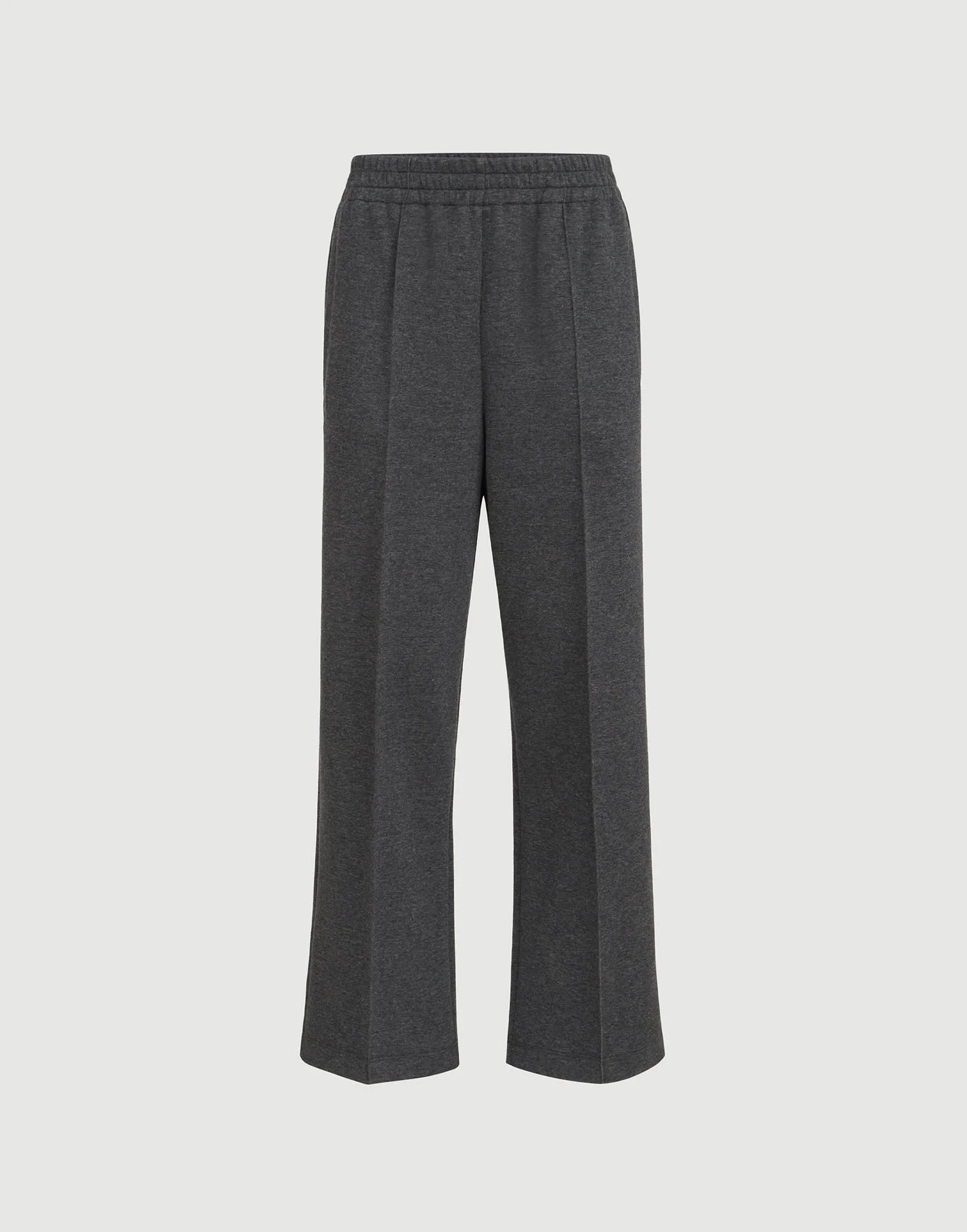 Techno cotton and cashmere interlock track trousers - 1
