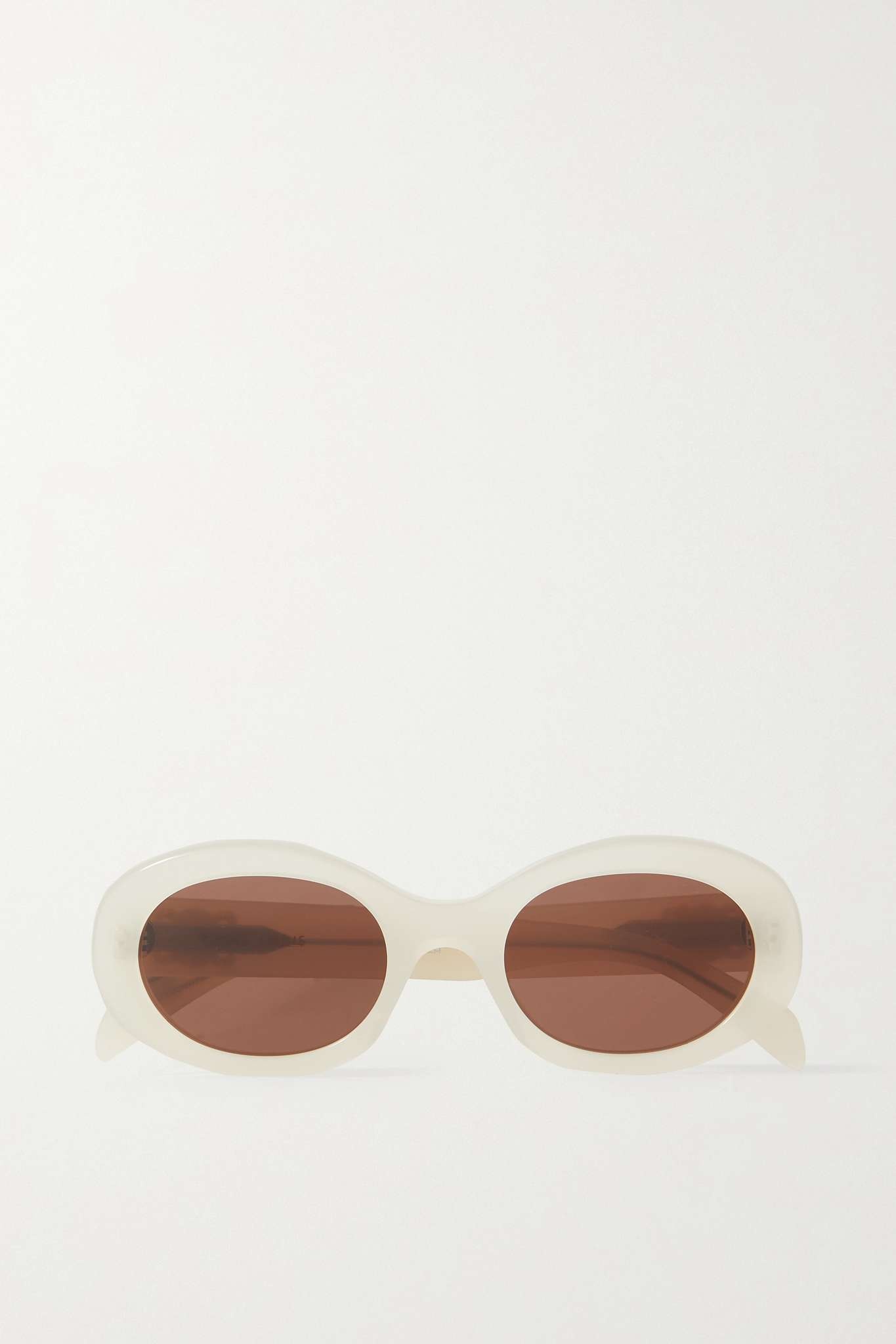 Oval-frame acetate sunglasses - 1