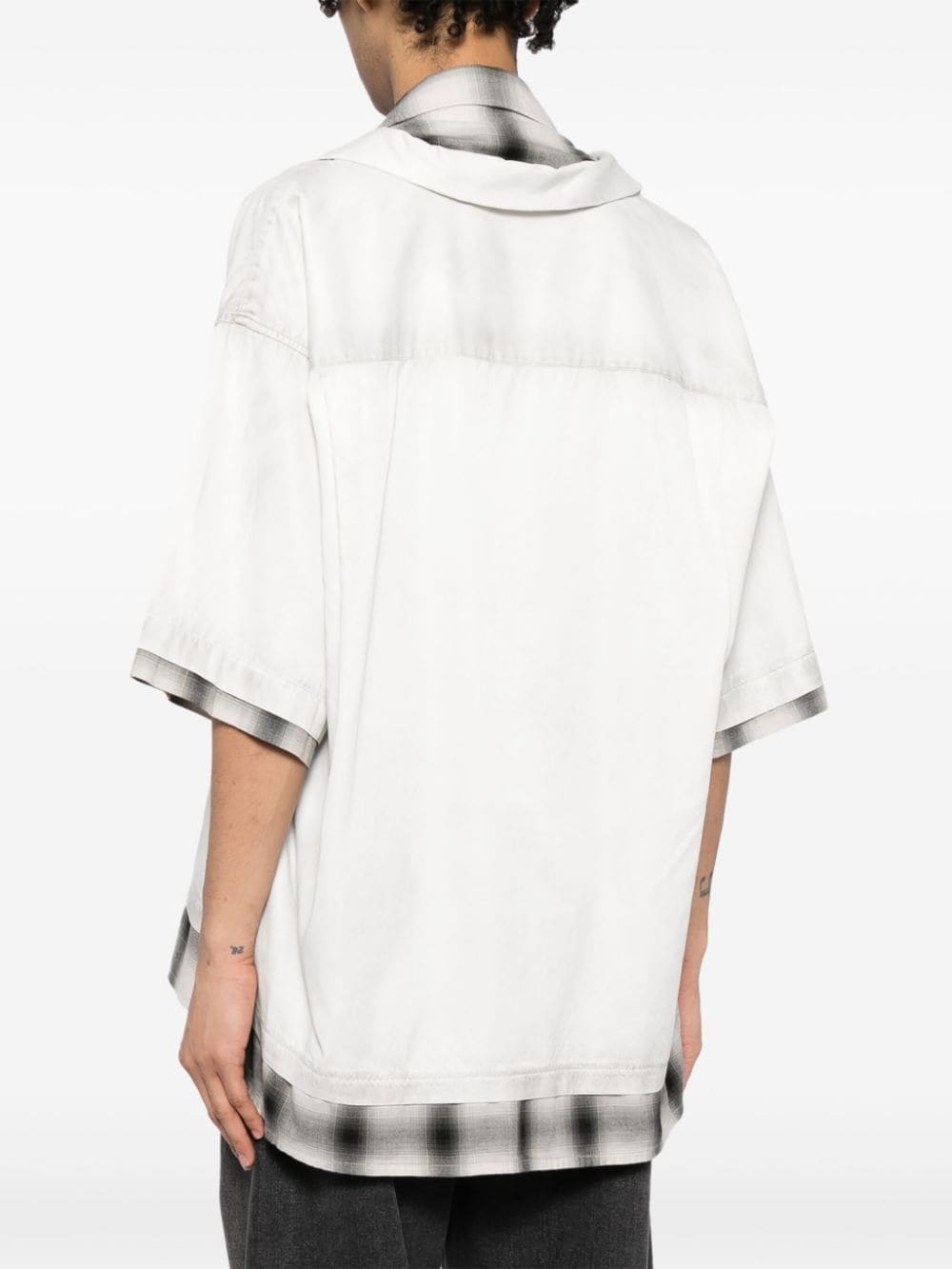 double-layered twill shirt - 4