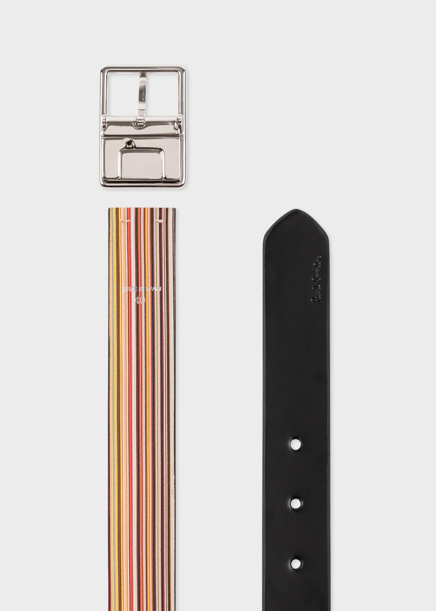 'Signature Stripe' Reversible Belt - 3