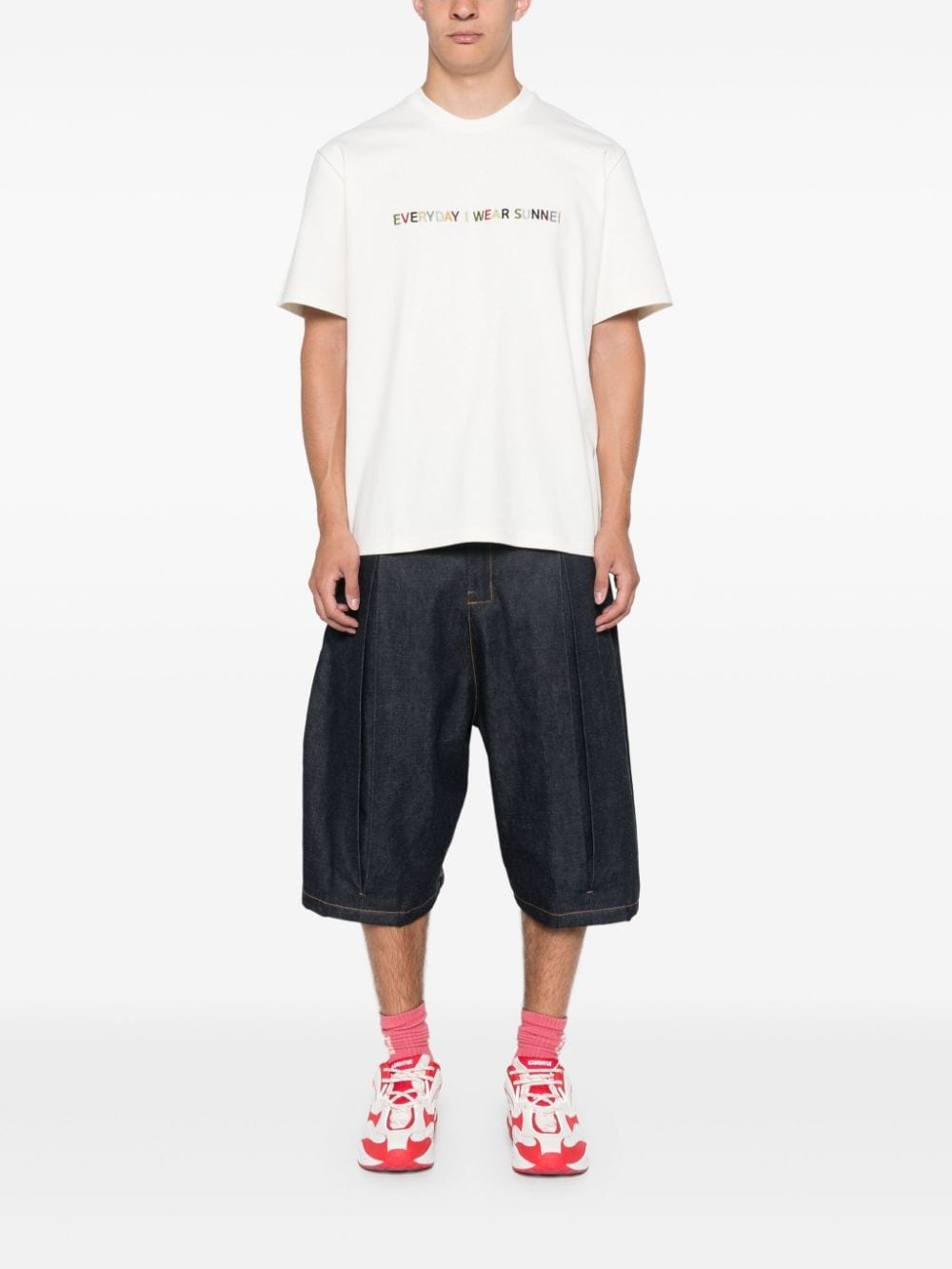 logo-embroidered T-shirt - 2