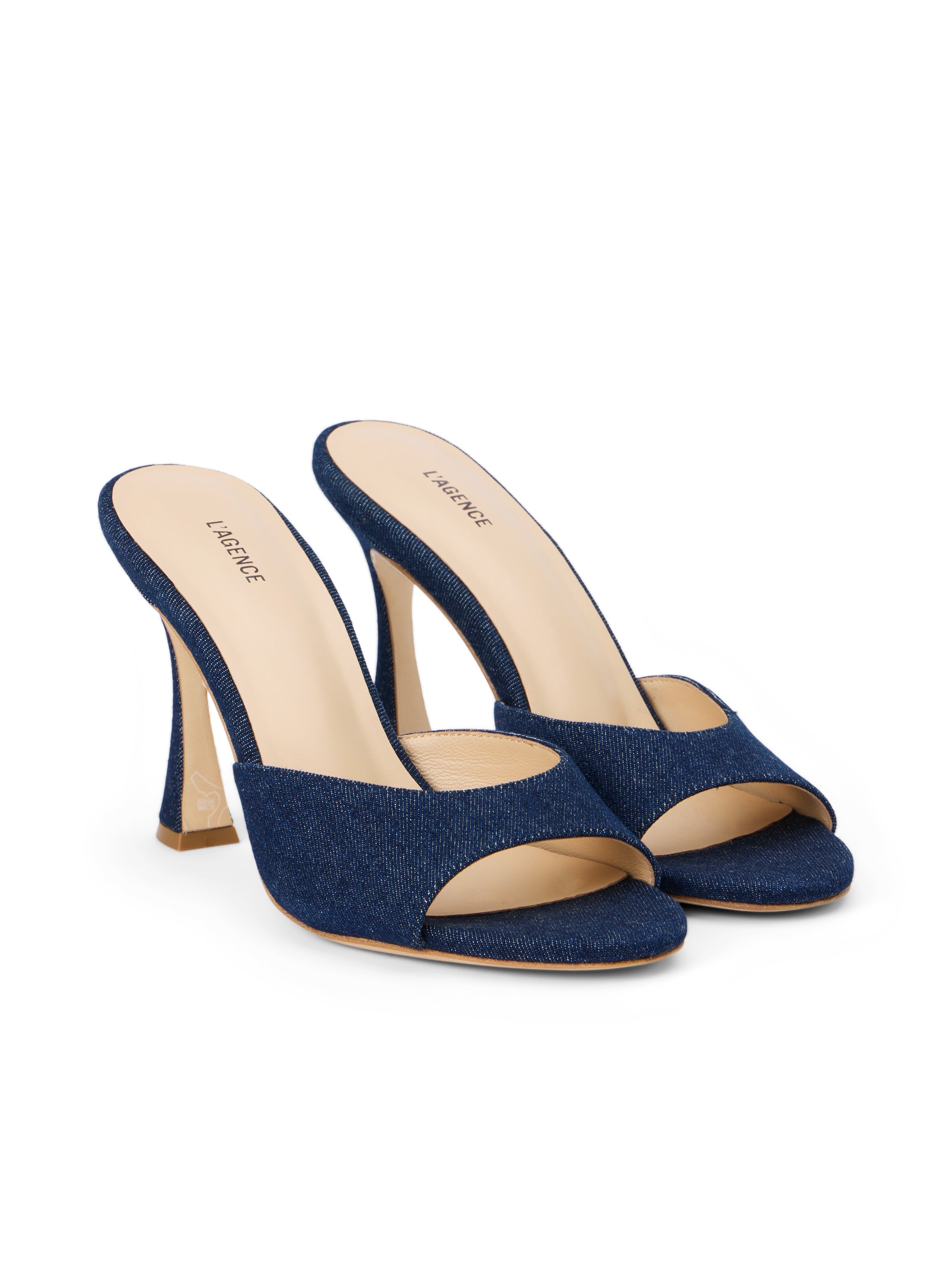 Avery Denim Peep-Toe Mule - 2