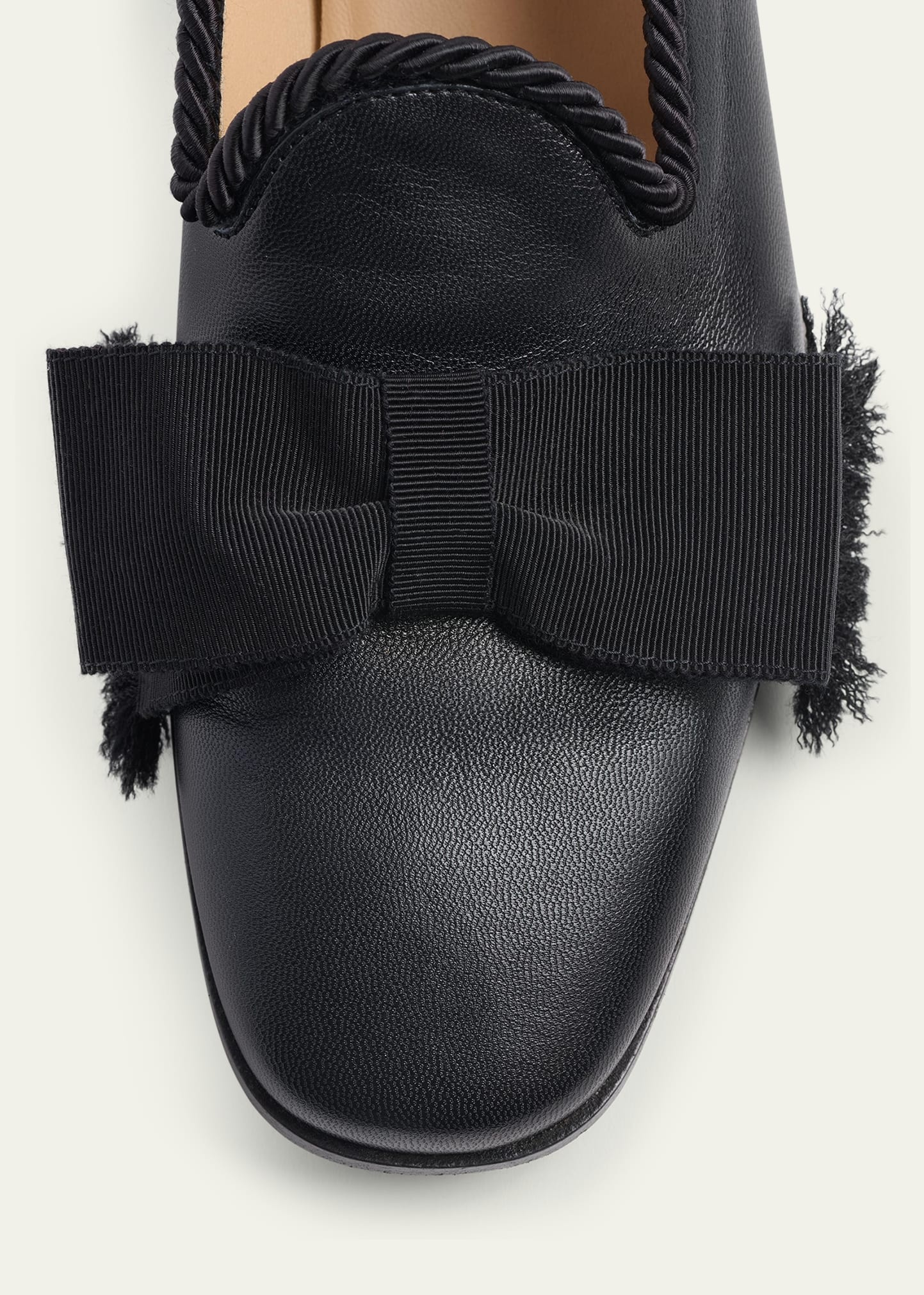 Men's Leather Bow Venetian Loafers - 3