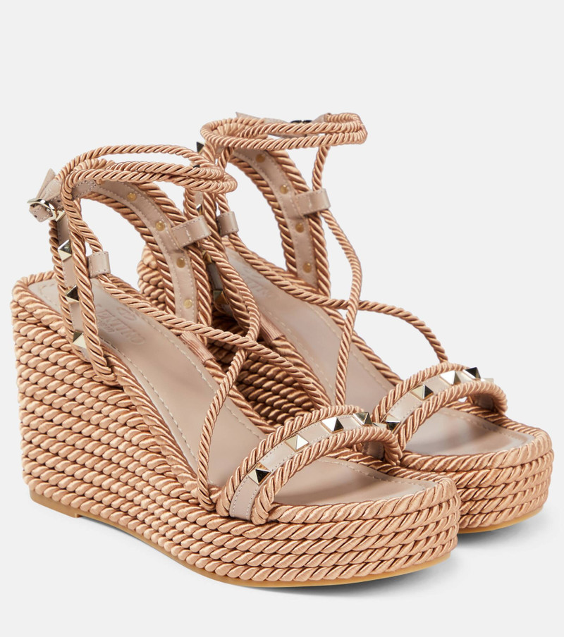 Rockstud espadrille sandals 1