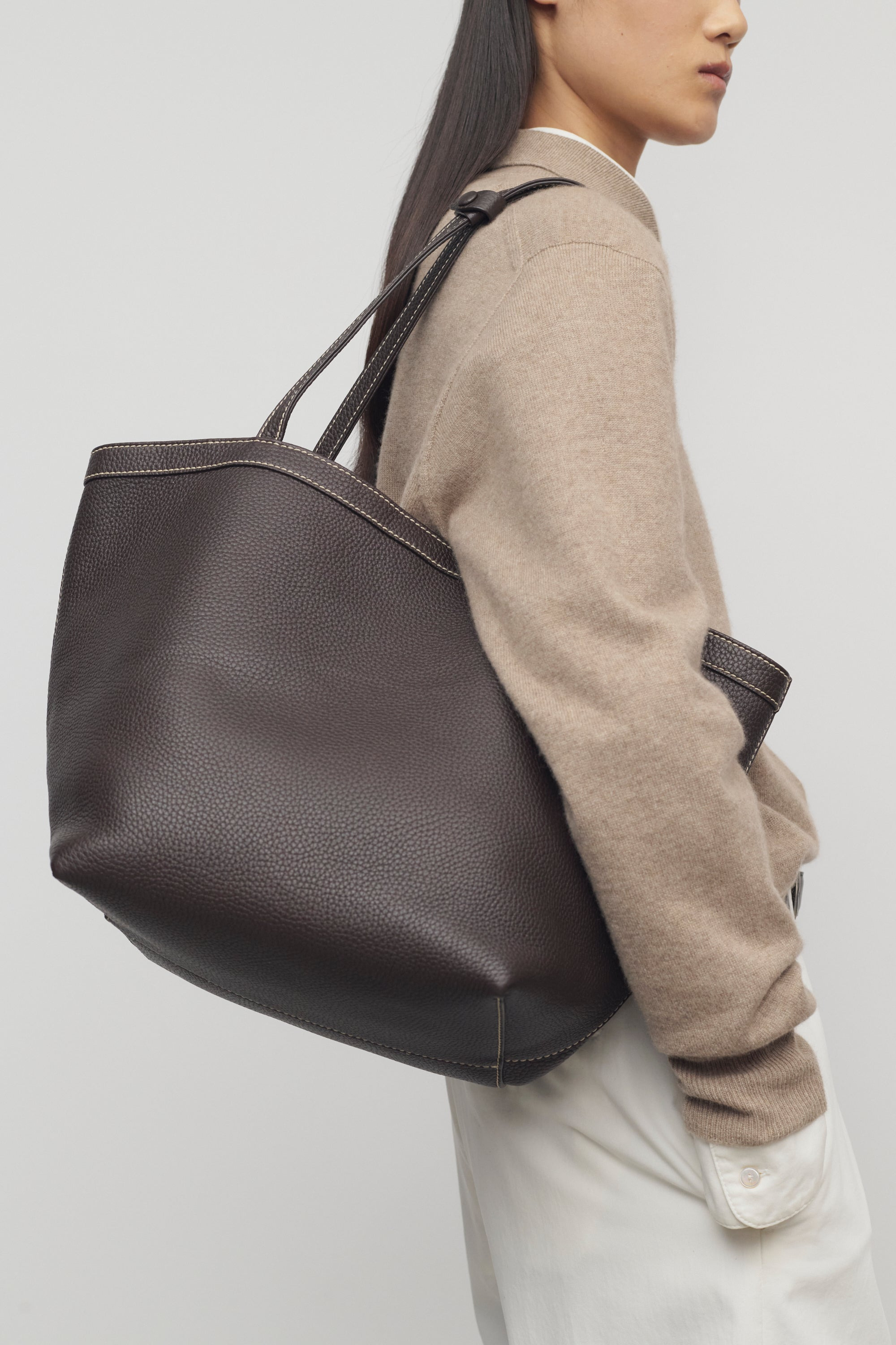 Park Tote Three Stitch Bag in Leather - 4