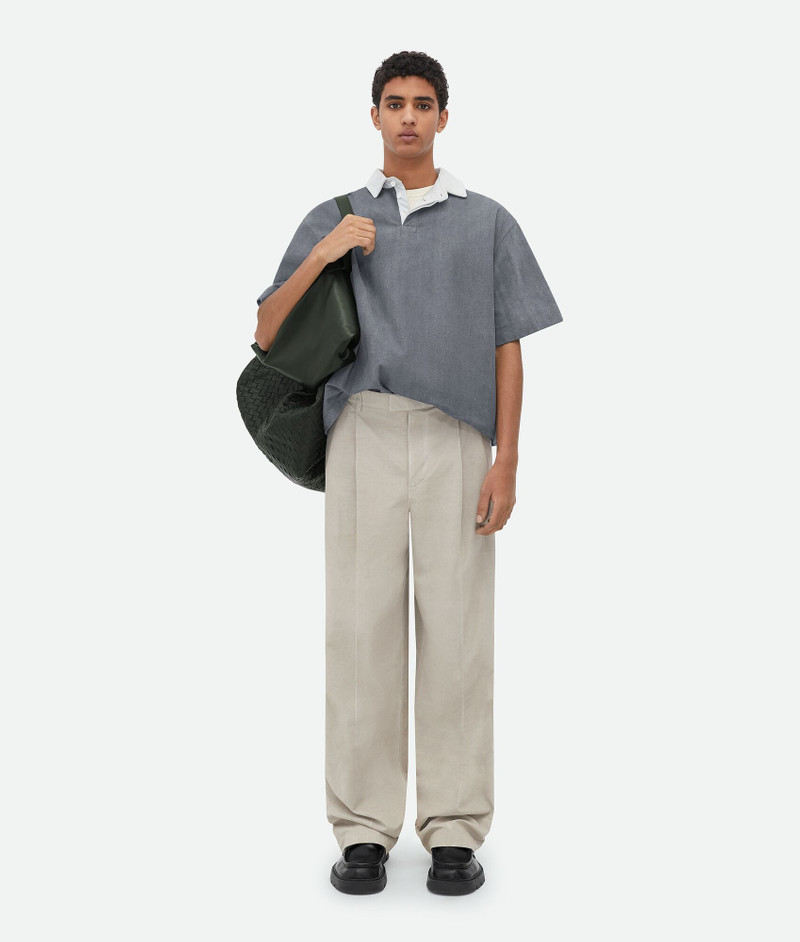 Relaxed Fit Printed Leather Polo 4