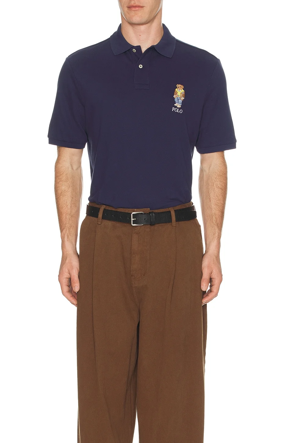 Polo Ralph Lauren Short Sleeve Basic Mesh Novelty Bear Polo - 1