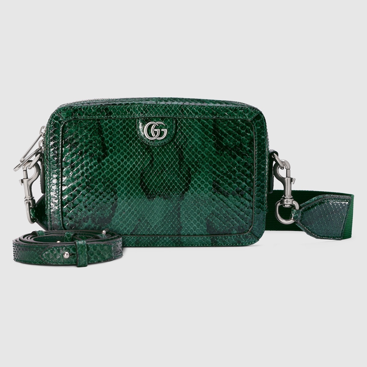 Python crossbody bag with Double G - 5