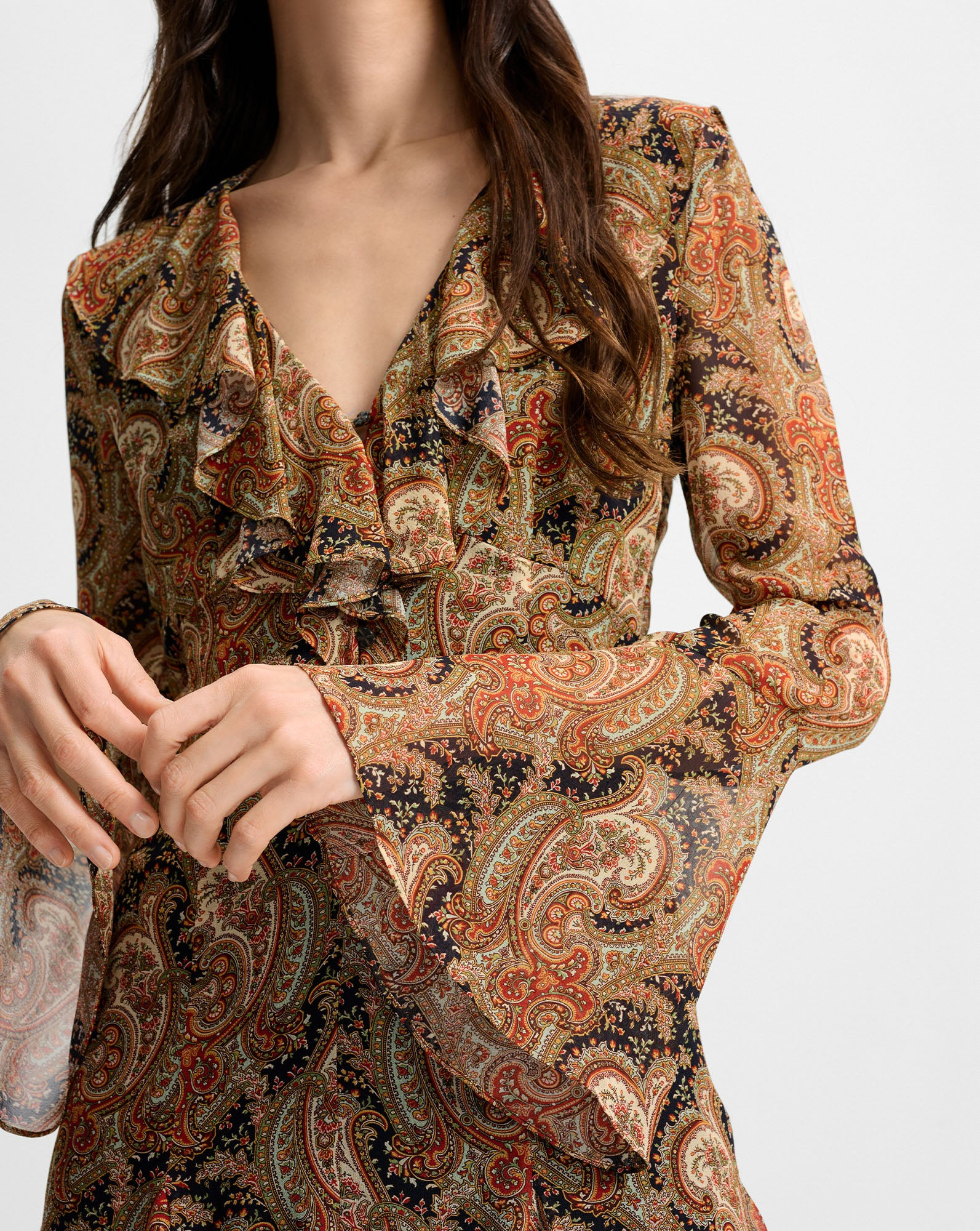 ADRIENNE SILK MINI DRESS - 7