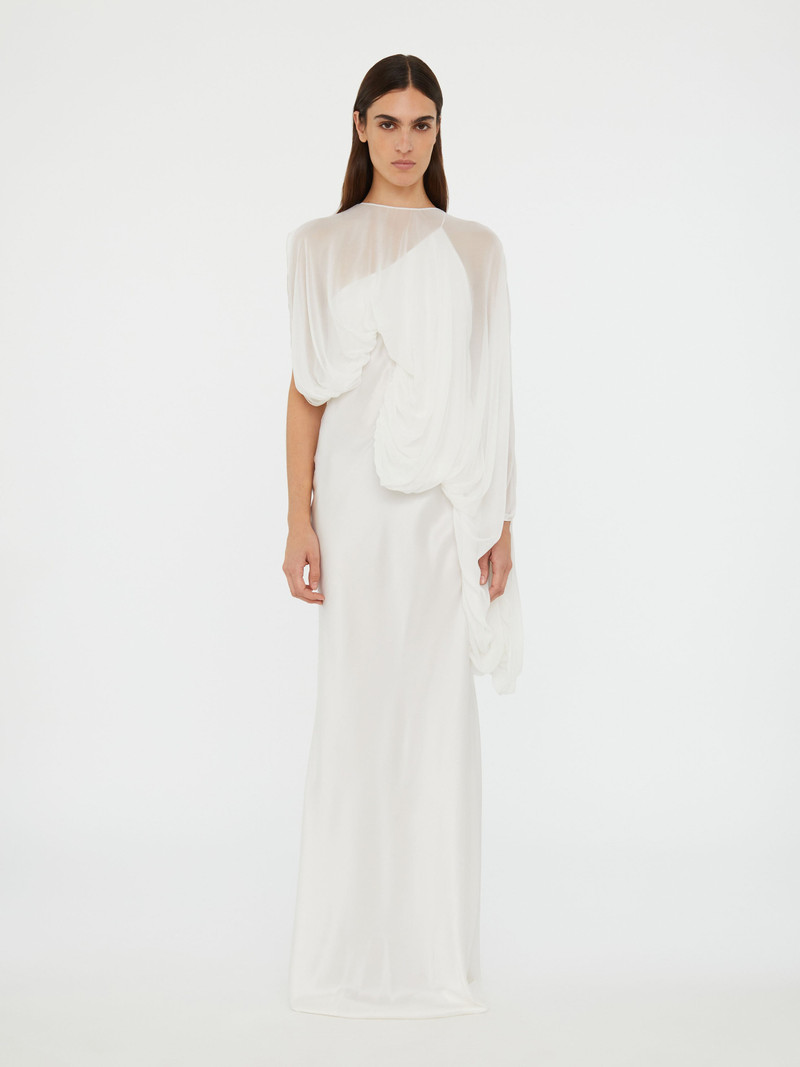 Cumulus Draped Sleeve Dress 1