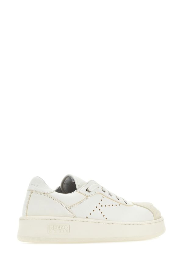 スニーカー KENZO White Leather Kenzo Hoops Sneakers Kenzo Hoops Leather Sneakers In White | ModeSens